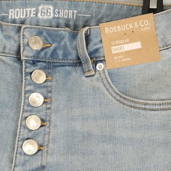 Women's Mid-Rise Denim Cut-Off Shorts Size 10 - Picture 2 of 4